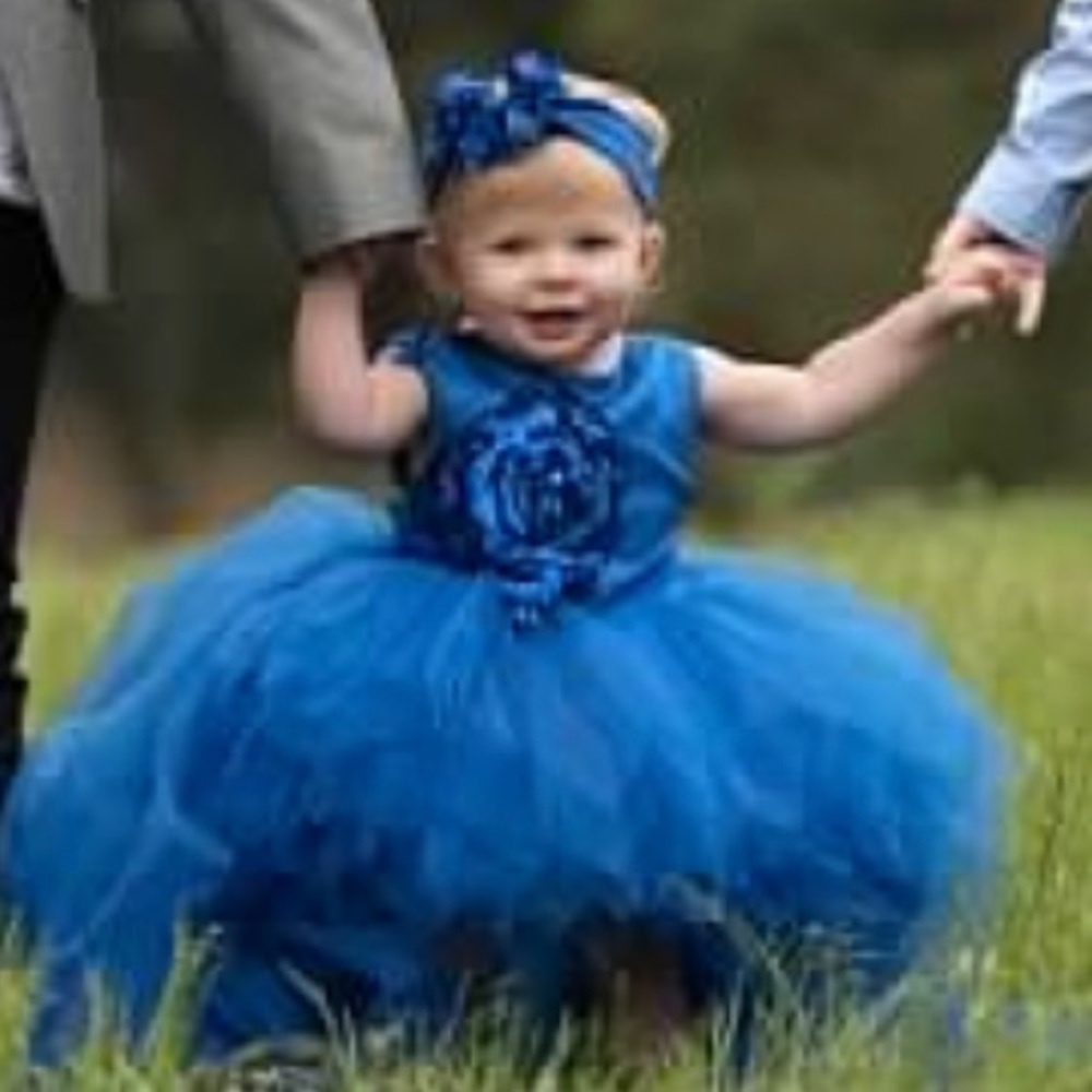 Itty Bitty Toes Royal Blue Sasha Dress